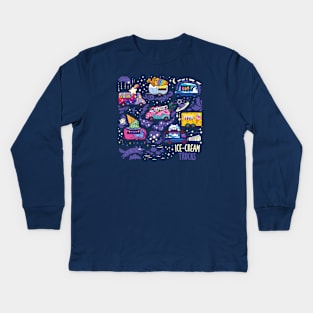 Ice-cream trucks Kids Long Sleeve T-Shirt